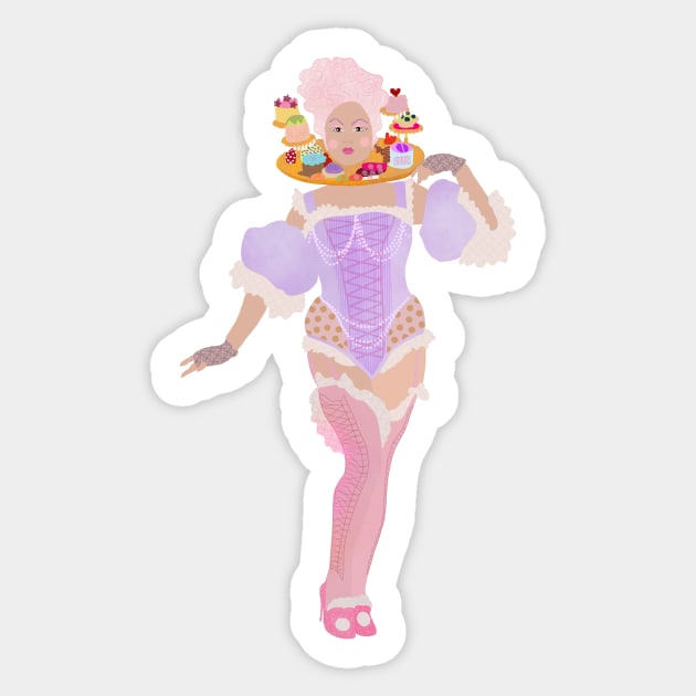 Adriana Drag Queen Sticker by rachaelthegreat